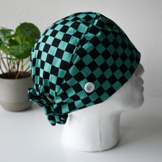 DEMON SLAYER - TANJIRO KAMADO THEMED SATIN LINED REGULAR SCRUB CAP