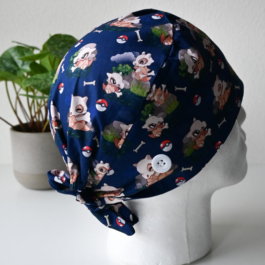 POKEMON - CUBONE THEMED SATIN LINED REGULAR SCRUB CAP