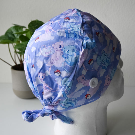 POKEMON - MEW THEMED SATIN LINED REGULAR SCRUB CAP