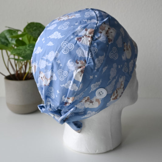 ATLA - APPA FLYING IN THE SKY THEMED SATIN LINED REGULAR SCRUB CAP
