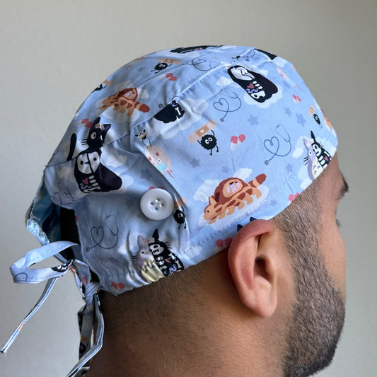 STUDIO GHIBLI - ANATOMY THEMED CHARACTERS SATIN LINED REGULAR SCRUB CAP