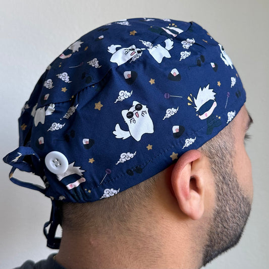 JUJUTSU KAISEN - SATURO GOJO SATIN LINED REGULAR SCRUB CAP
