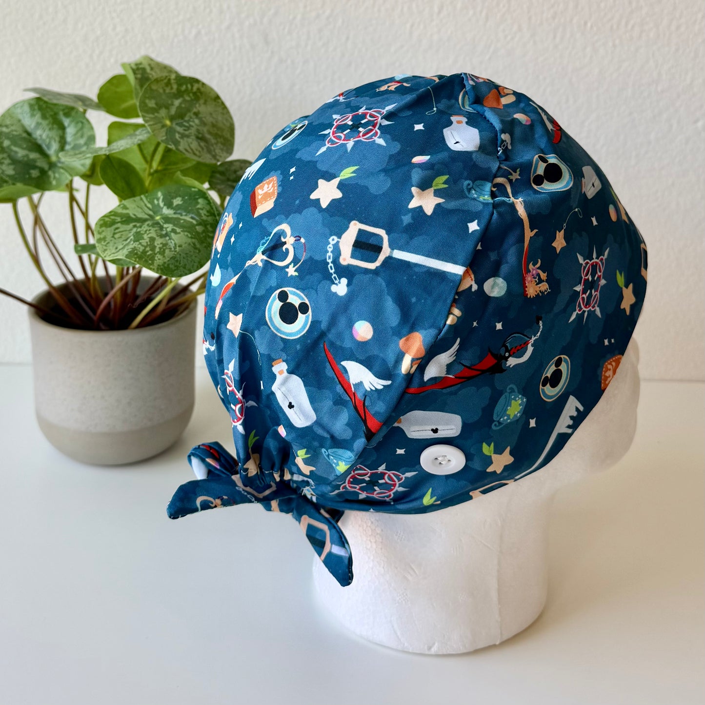 KINGDOM HEARTS THEMED SATIN LINED REGULAR SCRUB CAP