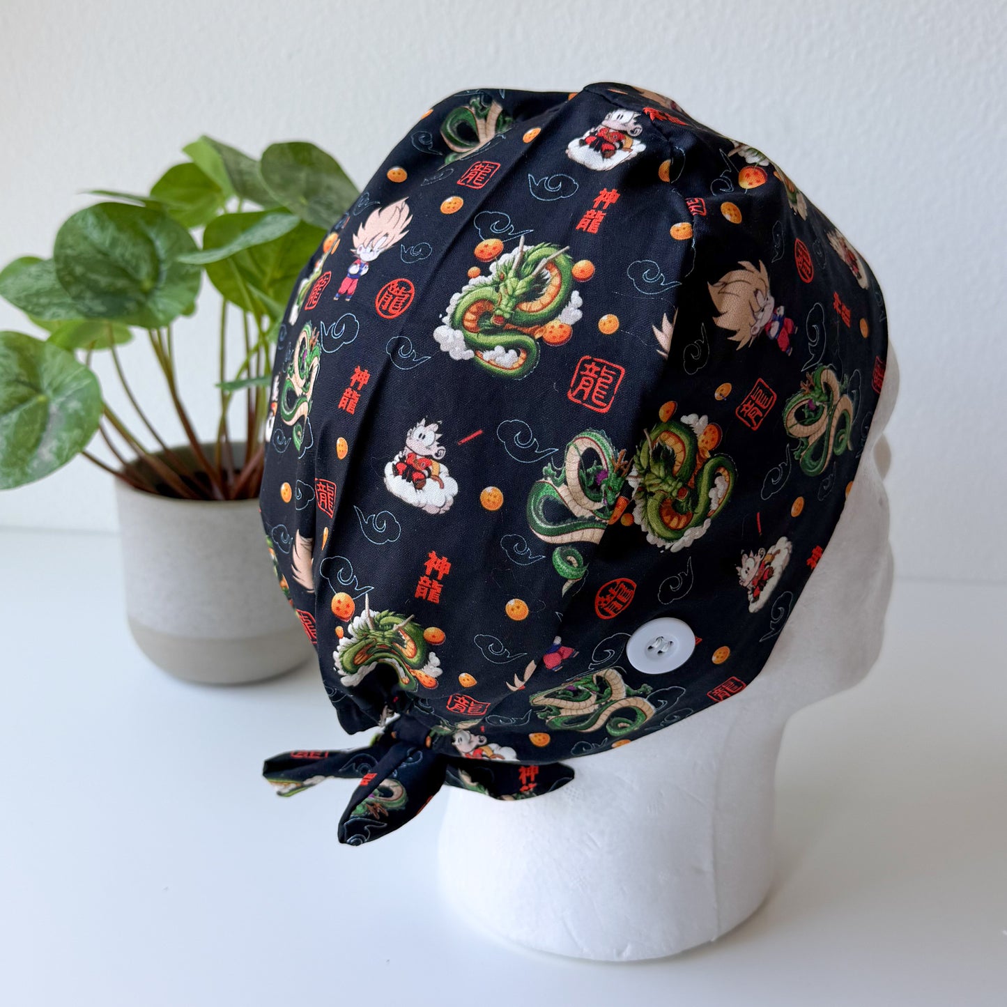 DRAGONBALLZ SATIN LINED REGULAR SCRUB CAP