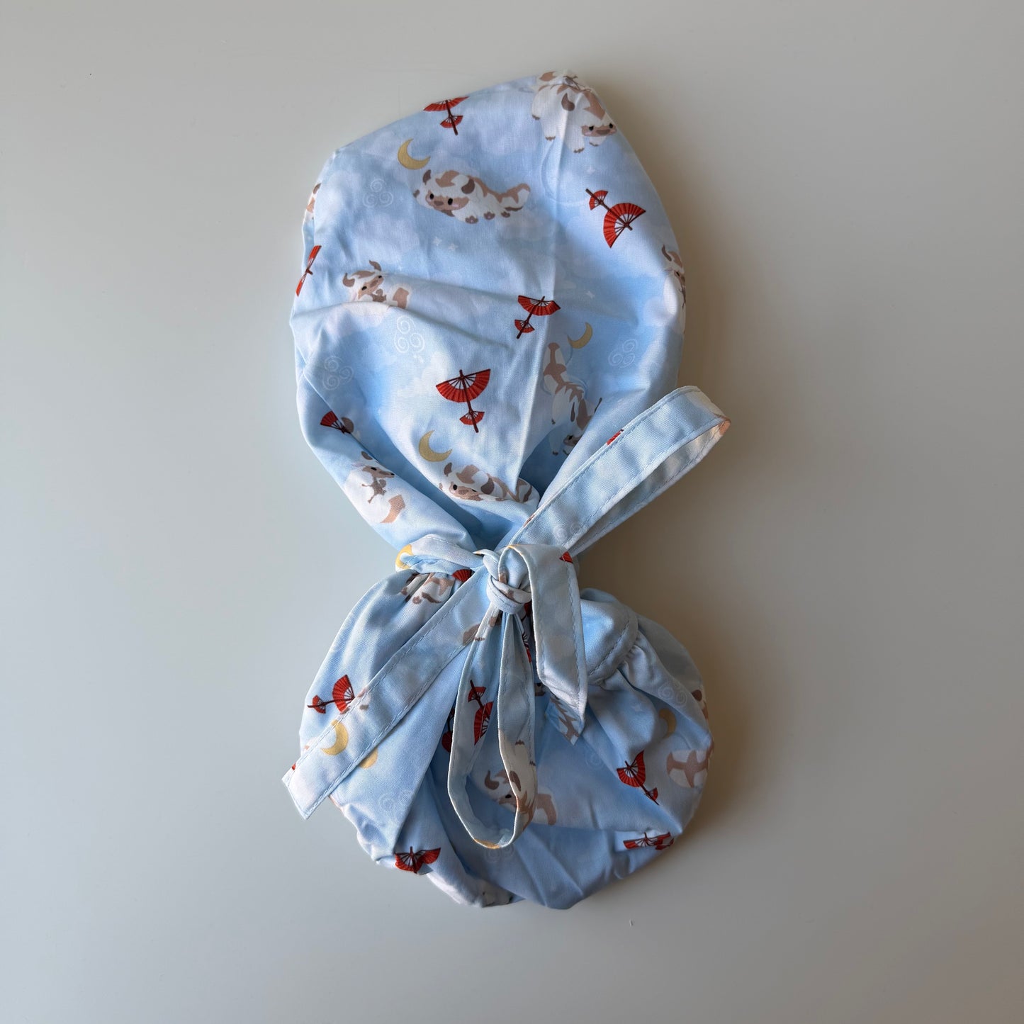 ATLA - APPA FLYING IN THE SKY SATIN LINED PONYTAIL SCRUB CAP