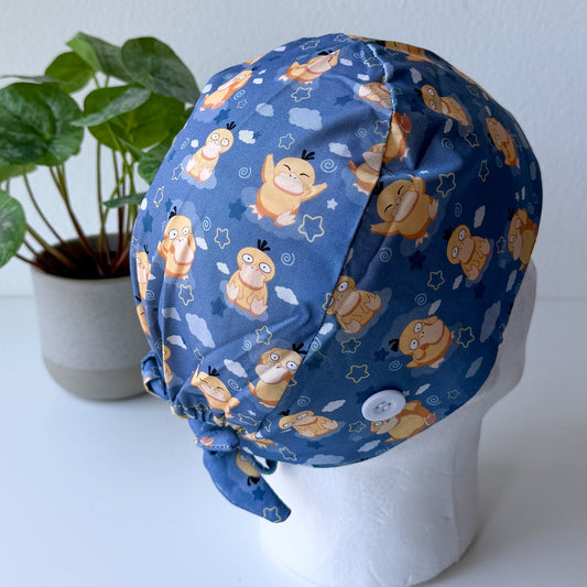POKEMON - PSYDUCK THEMED SATIN LINED REGULAR SCRUB CAP