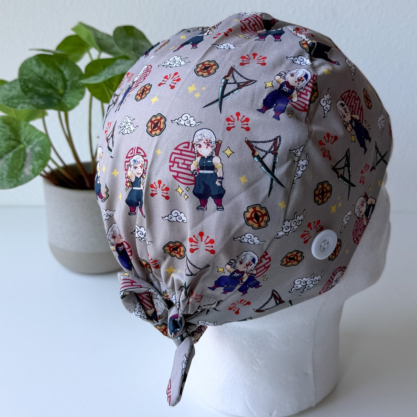 DEMON SLAYER - TENGEN UZUI SATIN LINED REGULAR SCRUB CAP