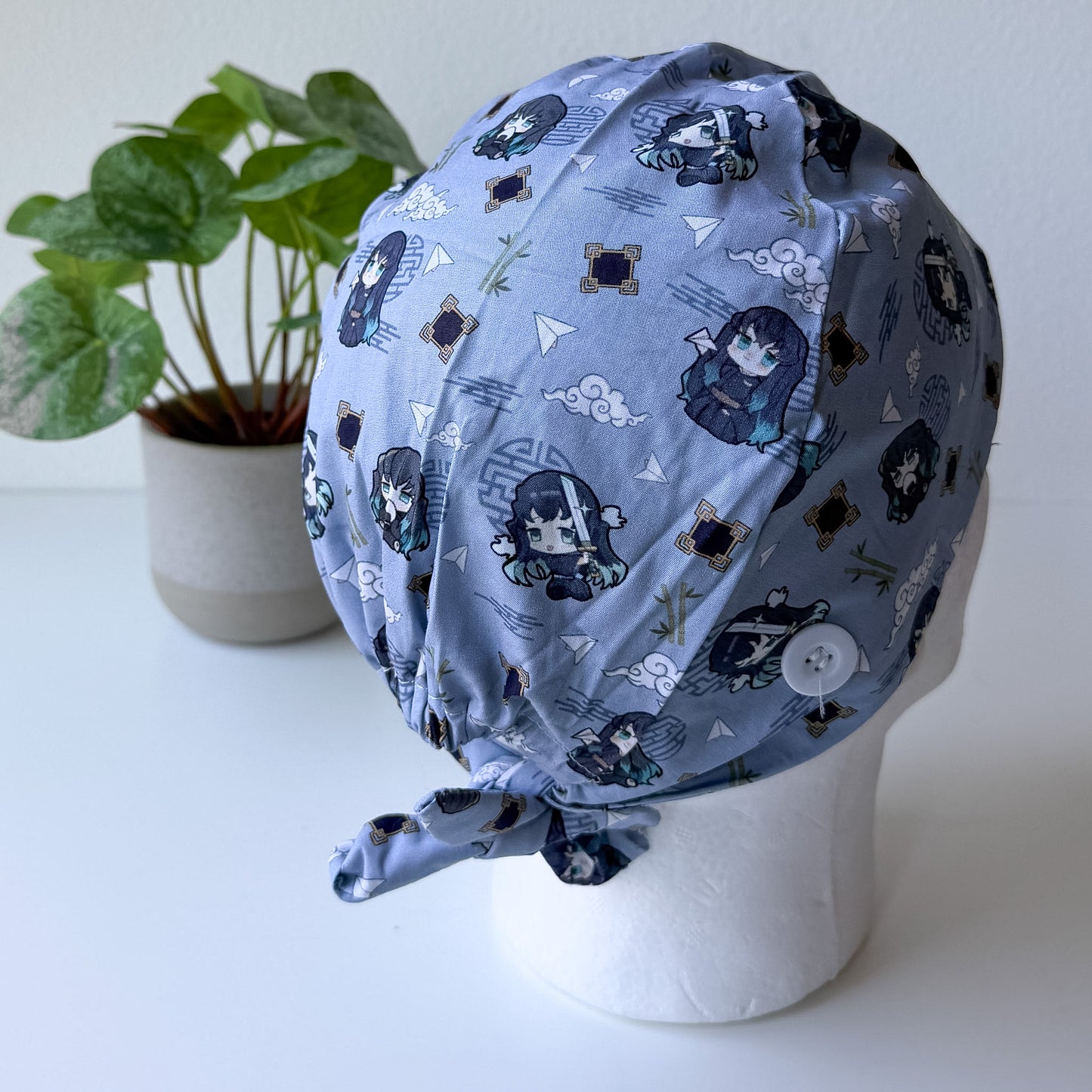 DEMON SLAYER - MUICHIRO TOKITO SATIN LINED REGULAR SCRUB CAP