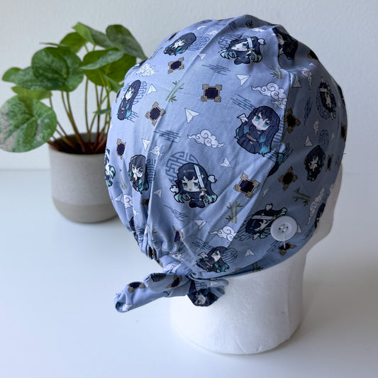 DEMON SLAYER - MUICHIRO TOKITO SATIN LINED REGULAR SCRUB CAP