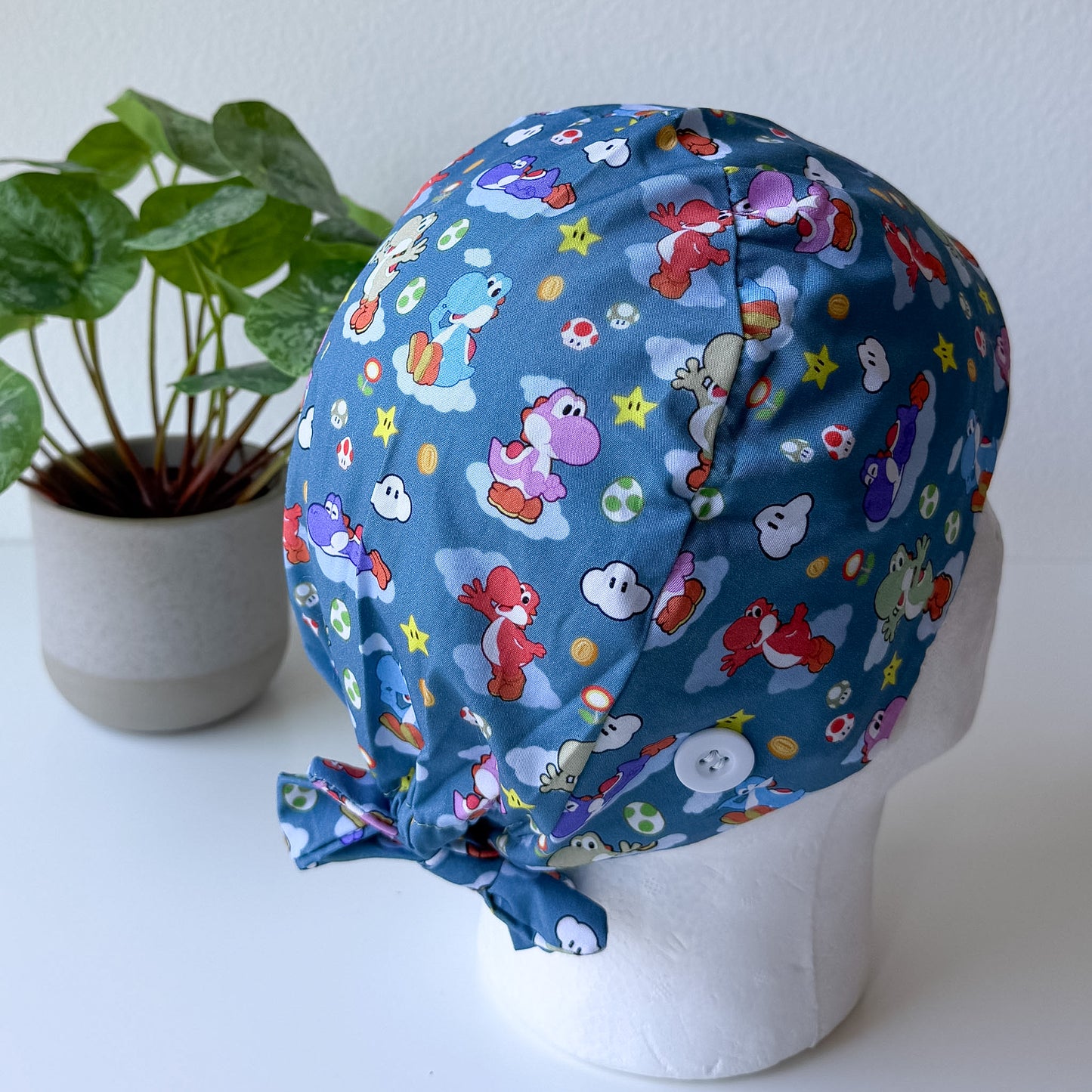 SUPER MARIO BROS. - YOSHI THEMED SATIN LINED REGULAR SCRUB CAP