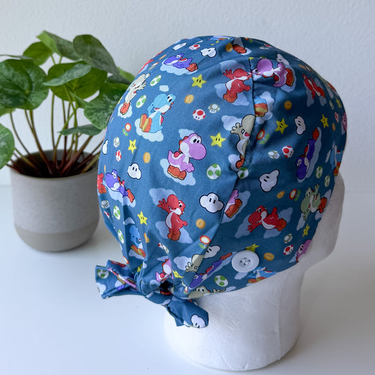 SUPER MARIO BROS. - YOSHI THEMED SATIN LINED REGULAR SCRUB CAP