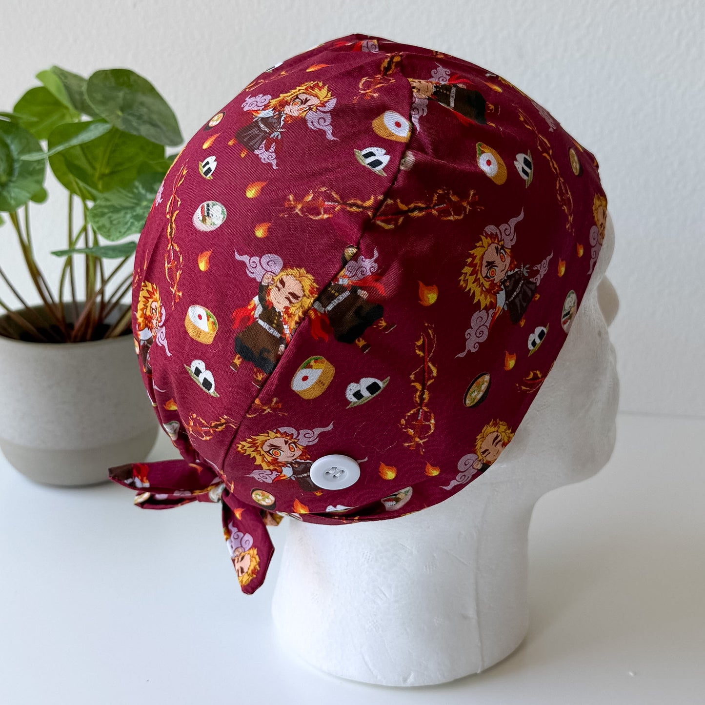 DEMON SLAYER - KYOJURO RENGOKU SATIN LINED REGULAR SCRUB CAP