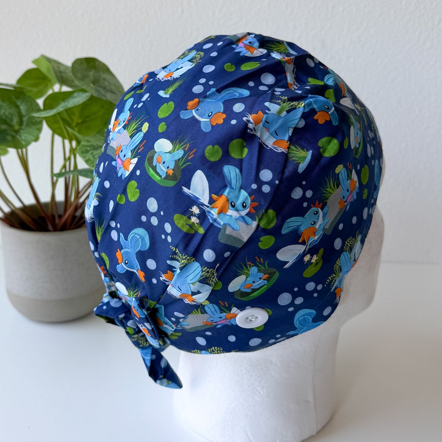 POKEMON - MUDKIP THEMED SATIN LINED REGULAR SCRUB CAP