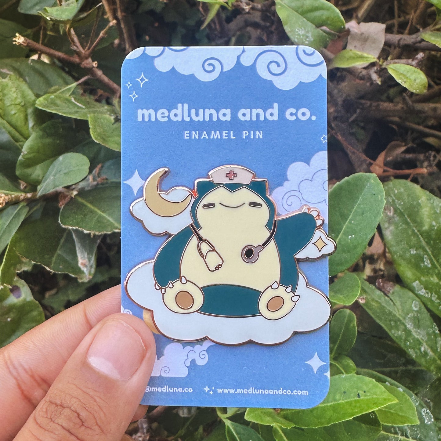 POKEMON: SNORLAX MEDICAL THEMED ENAMEL PIN