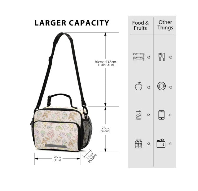 ATLA - APPA BROWN IN CLOUDS INSULATED LUNCH BAG