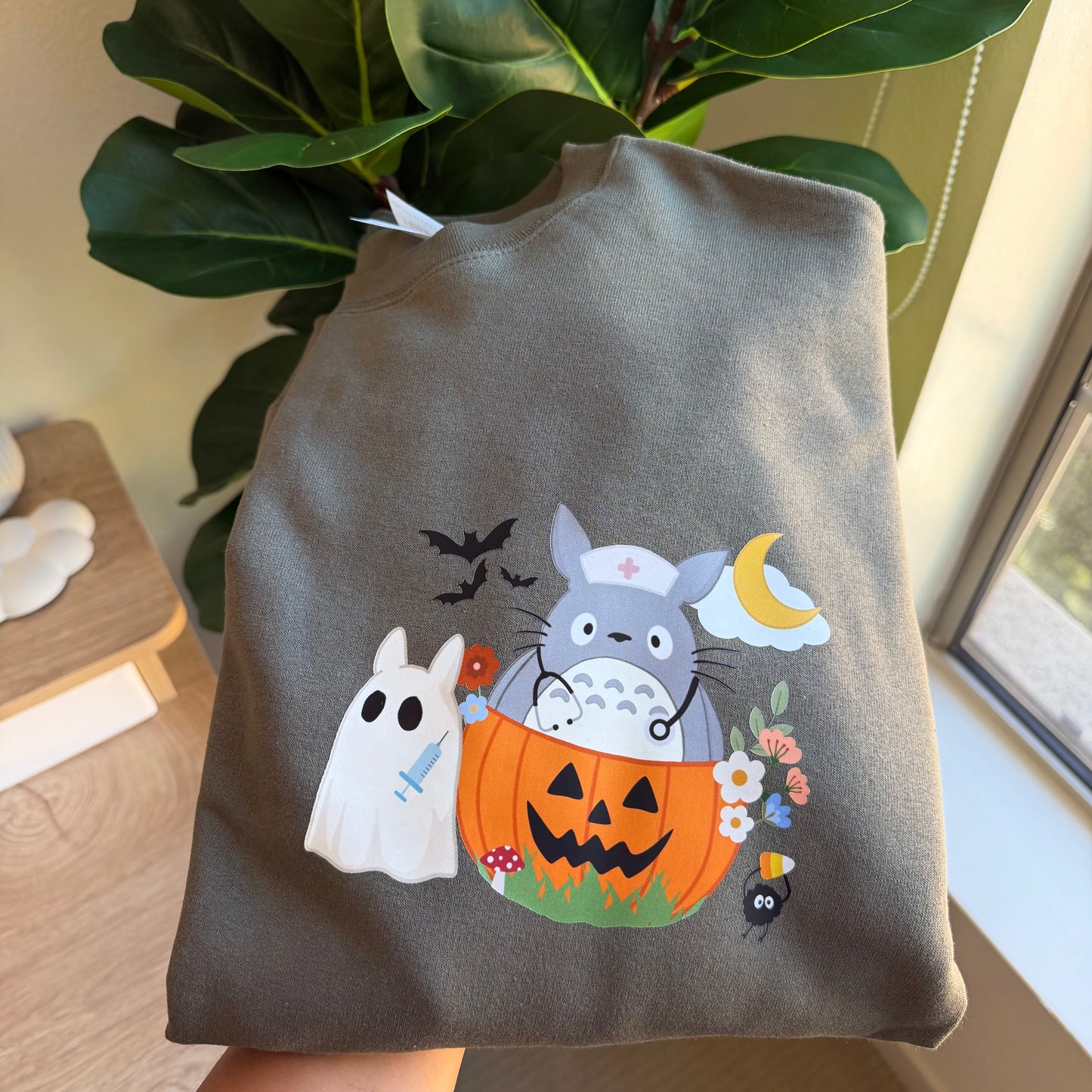 MEDICAL GHIBLI HALLOWEEN THEMED CREWNECK