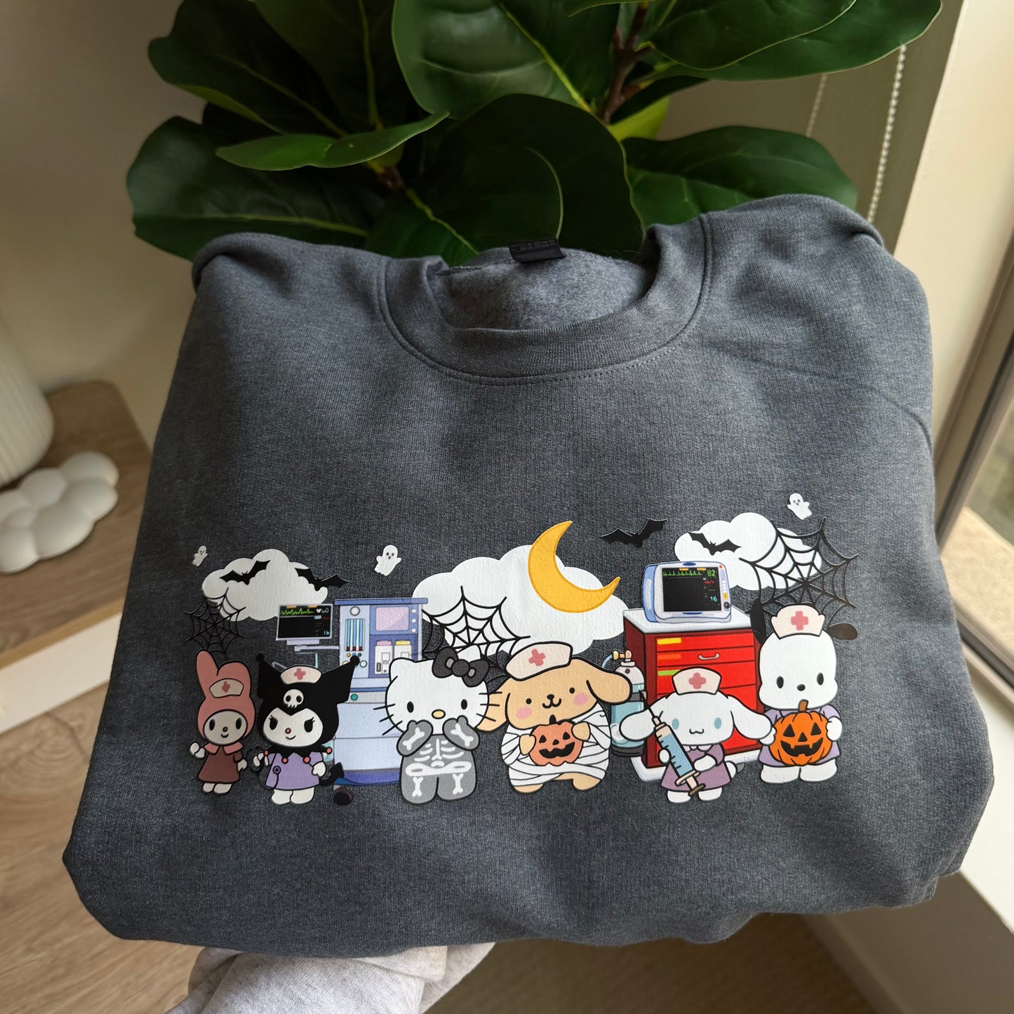 MEDICAL SANRIO HALLOWEEN THEMED CREWNECK