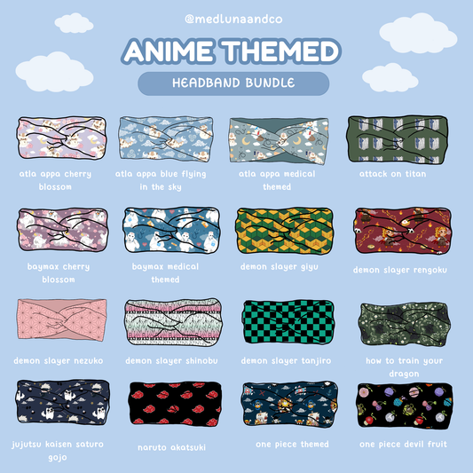 ANIME THEMED HEADBAND BUNDLE