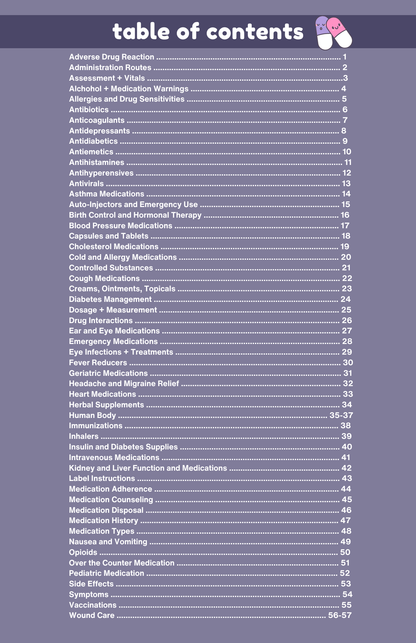 THE COMPLETE MEDICAL SPANISH PHARMACY NOTEBOOK
